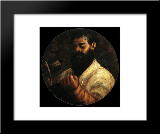 St Mark 20x24 Black Modern Wood Framed Art Print Poster by Titian