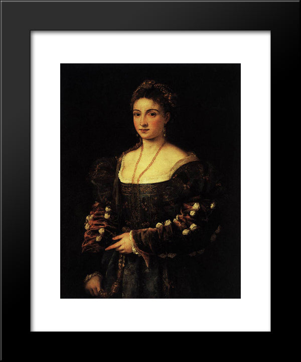 The Beauty 20x24 Black Modern Wood Framed Art Print Poster by Titian