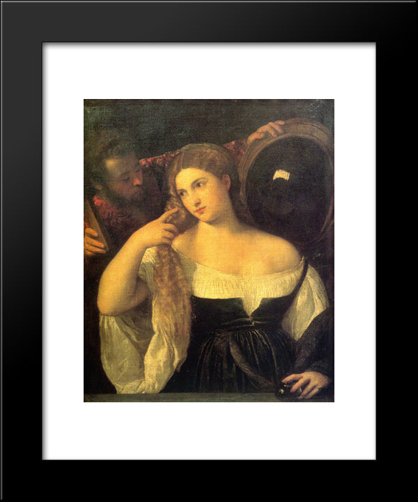 Vanitas 20x24 Black Modern Wood Framed Art Print Poster by Titian