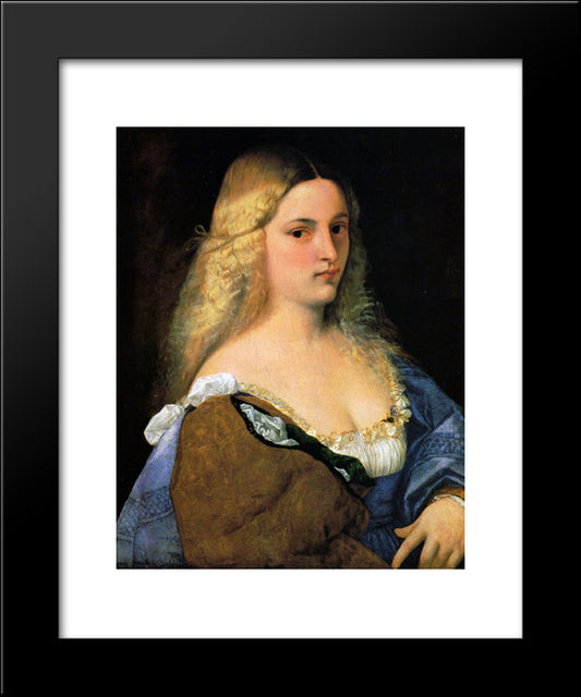 Violante 20x24 Black Modern Wood Framed Art Print Poster by Titian