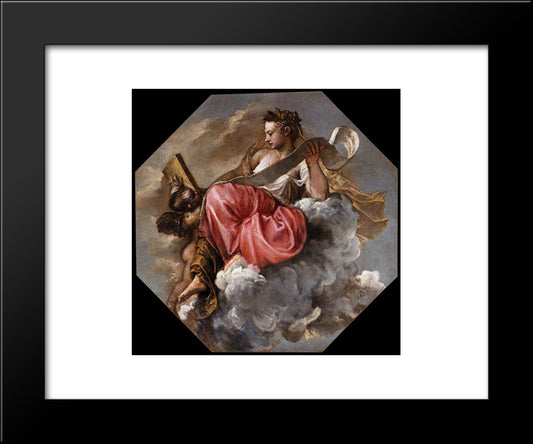 Wisdom 20x24 Black Modern Wood Framed Art Print Poster by Titian