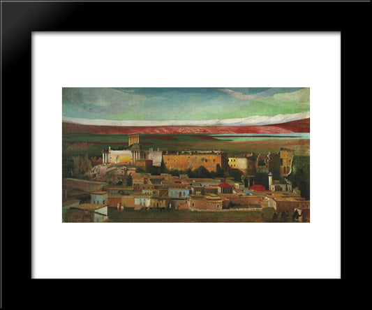 Baalbek 20x24 Black Modern Wood Framed Art Print Poster by Csontvary, Tivadar Kosztka