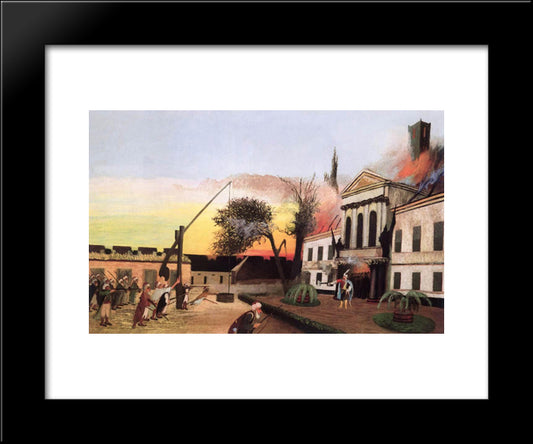 Break-Out Of Zrinyi 20x24 Black Modern Wood Framed Art Print Poster by Csontvary, Tivadar Kosztka