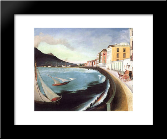 Castellamare Di Stabia 20x24 Black Modern Wood Framed Art Print Poster by Csontvary, Tivadar Kosztka