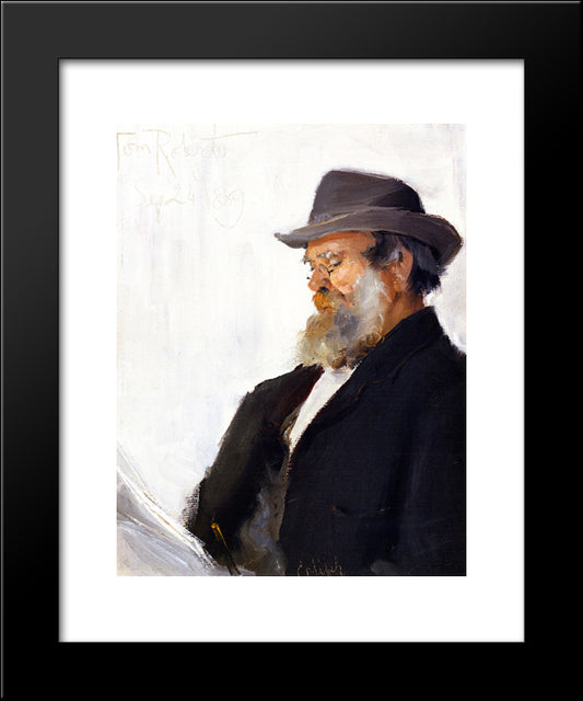 Alexander Augustus Anderson 20x24 Black Modern Wood Framed Art Print Poster by Roberts, Tom