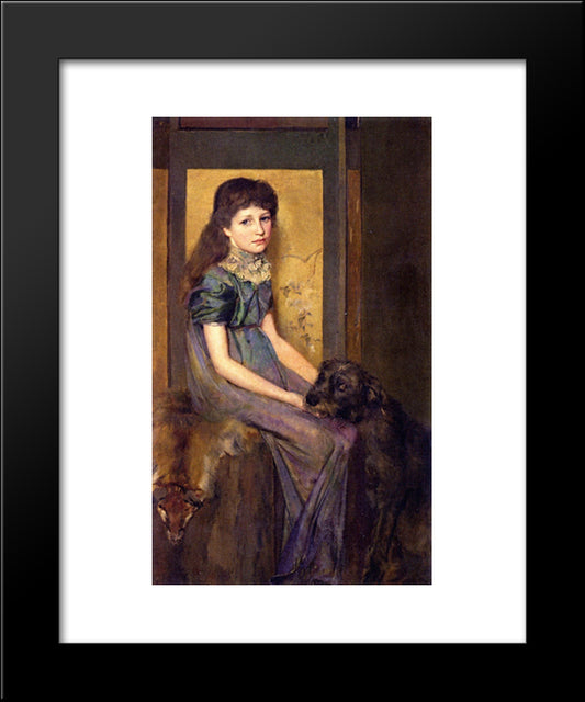 Blue Eyes And Brown 20x24 Black Modern Wood Framed Art Print Poster by Roberts, Tom