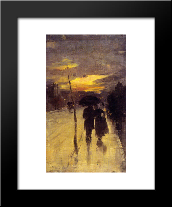 Going Home 20x24 Black Modern Wood Framed Art Print Poster by Roberts, Tom