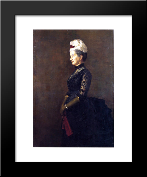 Madame Pfund 20x24 Black Modern Wood Framed Art Print Poster by Roberts, Tom