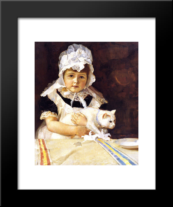 Miss Minna Simpson 20x24 Black Modern Wood Framed Art Print Poster by Roberts, Tom