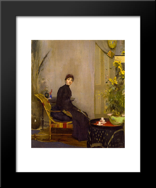 Mrs. L. A. Abrahams 20x24 Black Modern Wood Framed Art Print Poster by Roberts, Tom