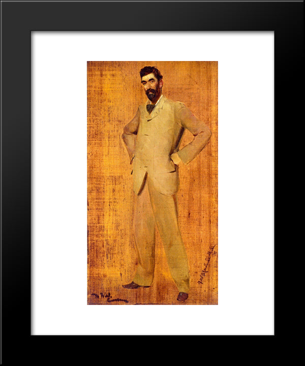 Professor G. W. L. Marshall-Hall 20x24 Black Modern Wood Framed Art Print Poster by Roberts, Tom