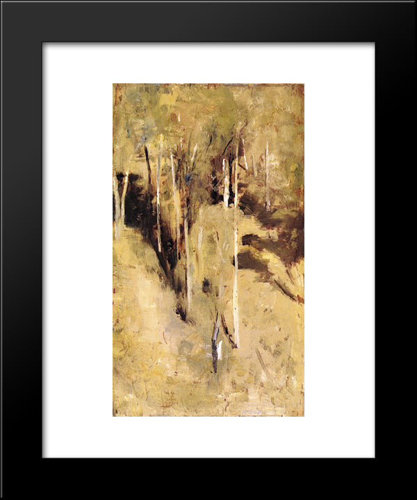 Saplings 20x24 Black Modern Wood Framed Art Print Poster by Roberts, Tom