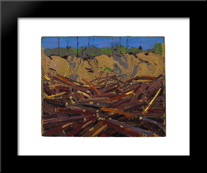 Early Spring 20x24 Black Modern Wood Framed Art Print Poster by Thomson, Tom