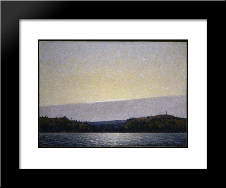 Morning Cloud 20x24 Black Modern Wood Framed Art Print Poster by Thomson, Tom