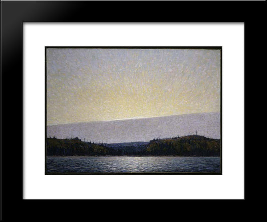 Morning Cloud 20x24 Black Modern Wood Framed Art Print Poster by Thomson, Tom