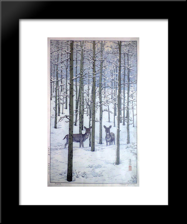 Aspen 20x24 Black Modern Wood Framed Art Print Poster by Yoshida, Toshi