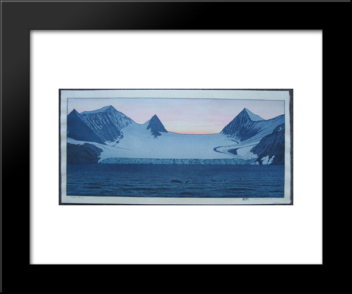 Hope Bay 20x24 Black Modern Wood Framed Art Print Poster by Yoshida, Toshi