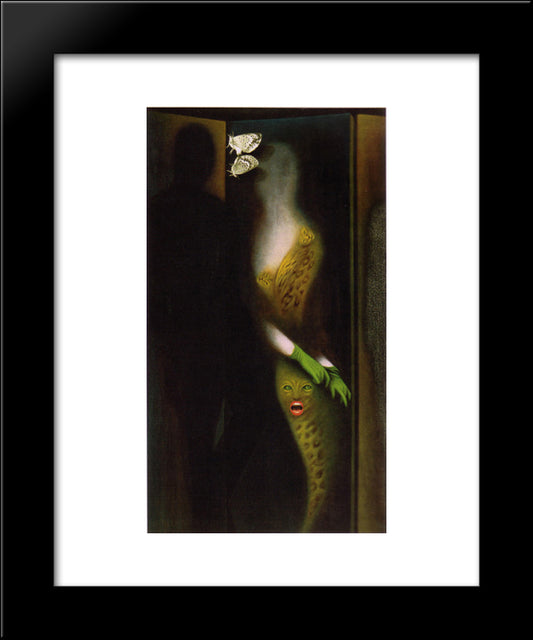 Paravent 20x24 Black Modern Wood Framed Art Print Poster by Toyen