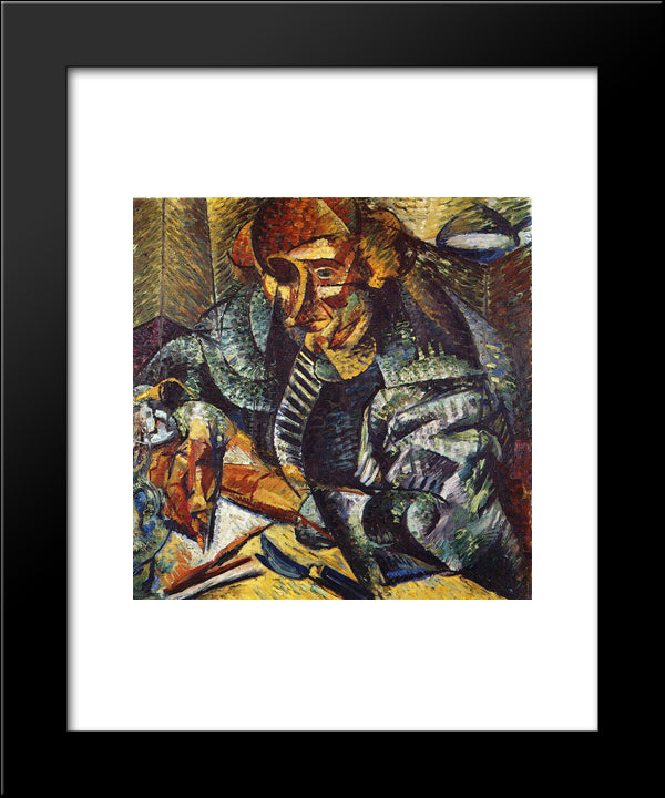 The Antigraceful 20x24 Black Modern Wood Framed Art Print Poster by Boccioni, Umberto