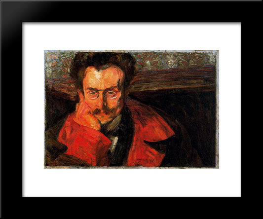 Virgilio Brocchi 20x24 Black Modern Wood Framed Art Print Poster by Boccioni, Umberto