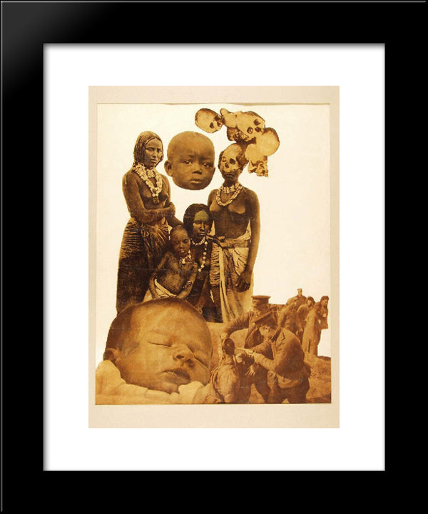 Chinese Execution 20x24 Black Modern Wood Framed Art Print Poster by Lajos, Vajda