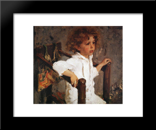 Mika Morozov 20x24 Black Modern Wood Framed Art Print Poster by Serov, Valentin