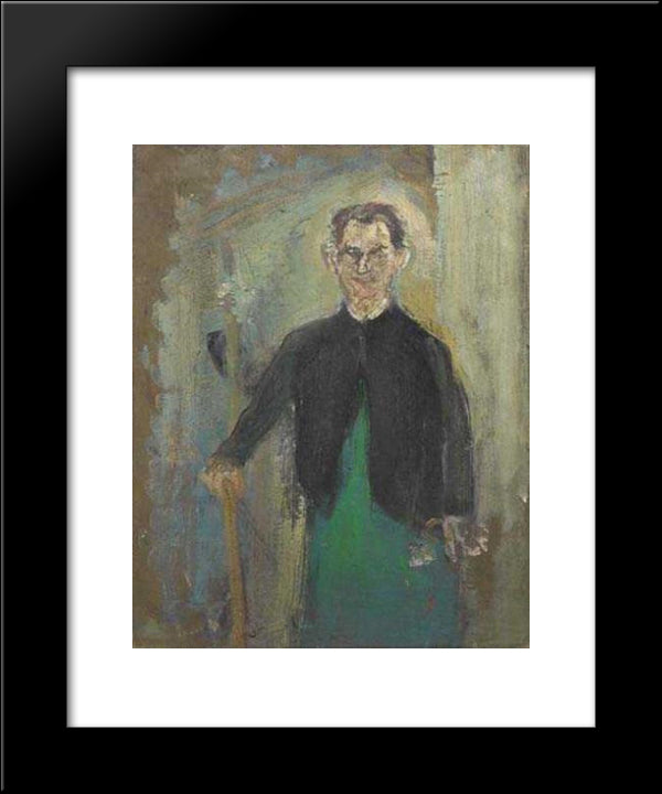 Hotel Worker 20x24 Black Modern Wood Framed Art Print Poster by Varlin