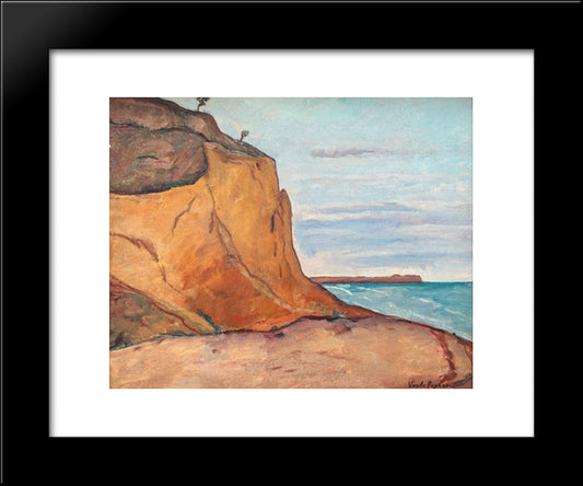 Balchik Cliffs 20x24 Black Modern Wood Framed Art Print Poster by Popescu, Vasile