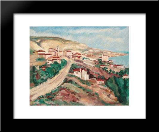 Towards Balchik 20x24 Black Modern Wood Framed Art Print Poster by Popescu, Vasile