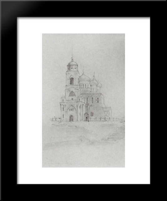 Assumption Cathedral In Vladimir 20x24 Black Modern Wood Framed Art Print Poster by Polenov, Vasily