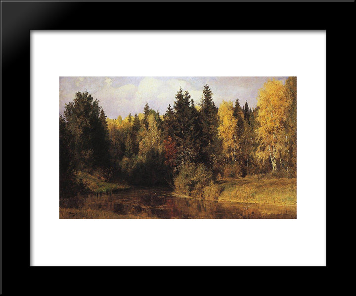 Autumn In Abramtsevo 20x24 Black Modern Wood Framed Art Print Poster by Polenov, Vasily