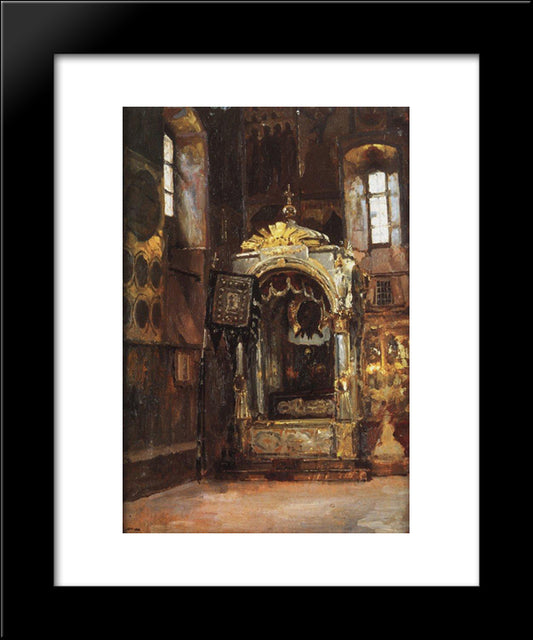 Cathedral Of The Assumption. Racah Of Metropolitan Jonah. 20x24 Black Modern Wood Framed Art Print Poster by Polenov, Vasily