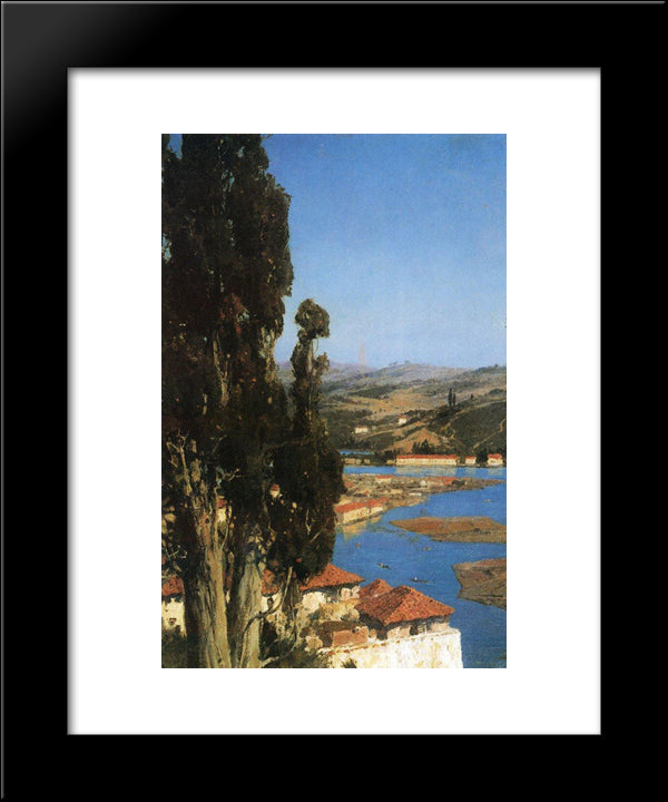 Constantinople 20x24 Black Modern Wood Framed Art Print Poster by Polenov, Vasily
