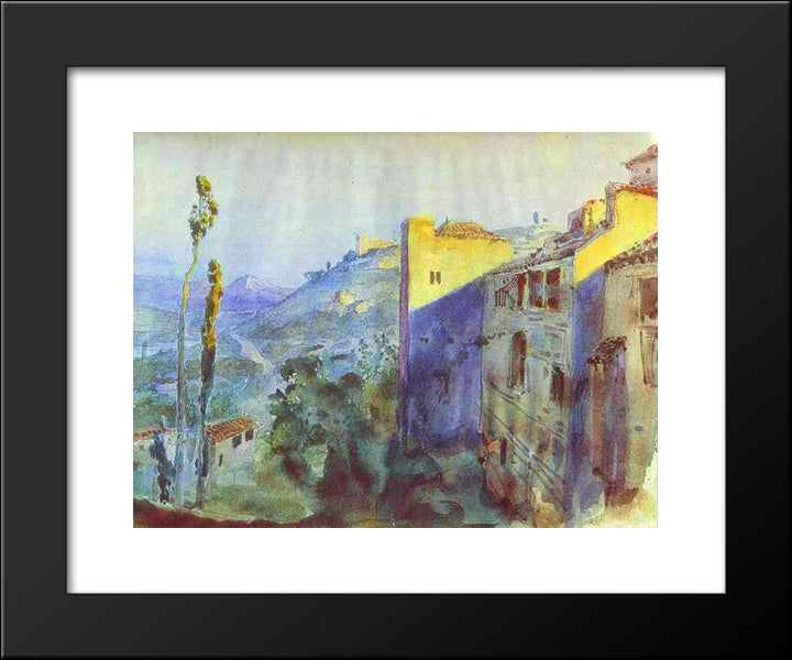 Cordoba 20x24 Black Modern Wood Framed Art Print Poster by Polenov, Vasily