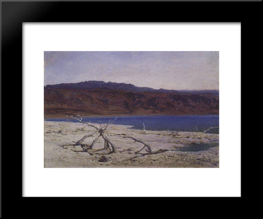 Dead Sea 20x24 Black Modern Wood Framed Art Print Poster by Polenov, Vasily