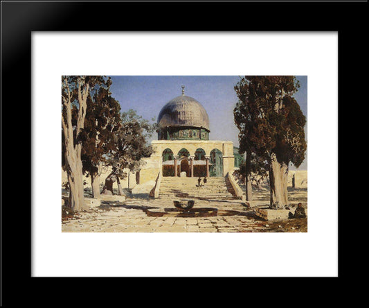 Haram Ash-Sharif - The Square Where The Ancient Temple Of Jerusalem Was Situated 20x24 Black Modern Wood Framed Art Print Poster by Polenov, Vasily