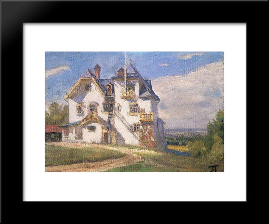 Manor Of V. D. Polenov 20x24 Black Modern Wood Framed Art Print Poster by Polenov, Vasily