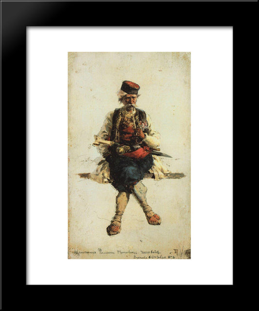 Montenegrin 20x24 Black Modern Wood Framed Art Print Poster by Polenov, Vasily