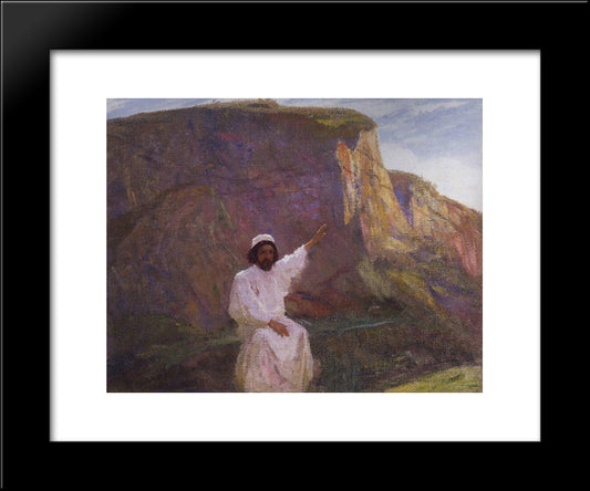 Palestine. Sermon On The Mount. 20x24 Black Modern Wood Framed Art Print Poster by Polenov, Vasily