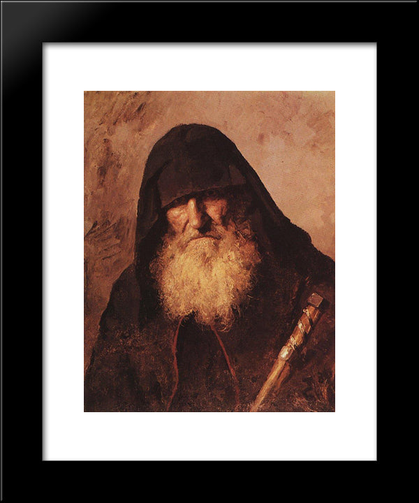 Palestine Monk 20x24 Black Modern Wood Framed Art Print Poster by Polenov, Vasily