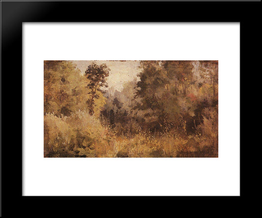 Park In Olshanka 20x24 Black Modern Wood Framed Art Print Poster by Polenov, Vasily