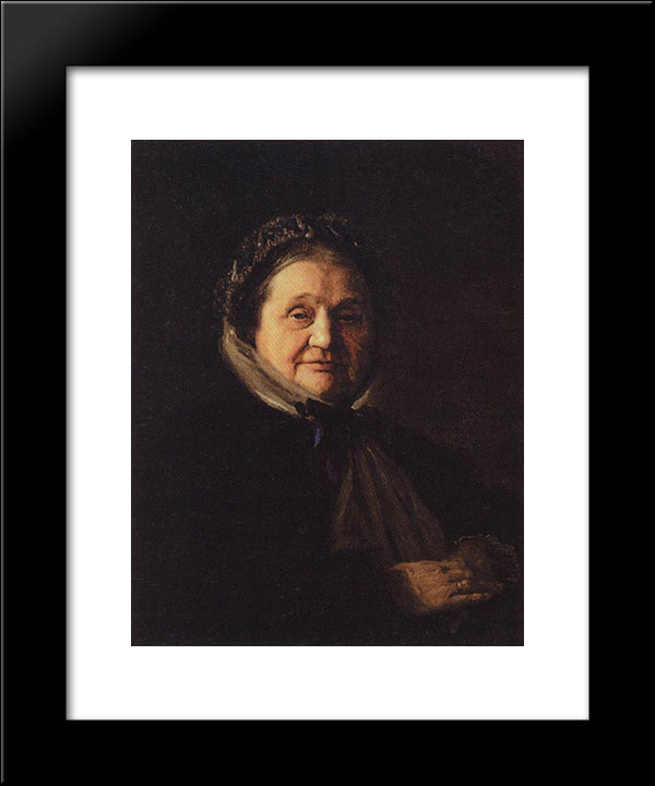 Portrait Of V. N. Voeikova, The Grandmother Of The Artist 20x24 Black Modern Wood Framed Art Print Poster by Polenov, Vasily