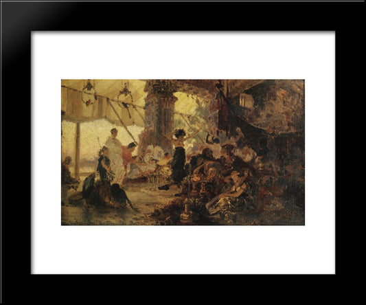 Prodigal Son 20x24 Black Modern Wood Framed Art Print Poster by Polenov, Vasily