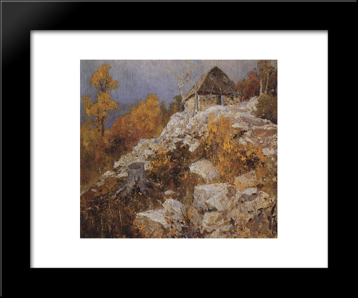 Quarry 20x24 Black Modern Wood Framed Art Print Poster by Polenov, Vasily