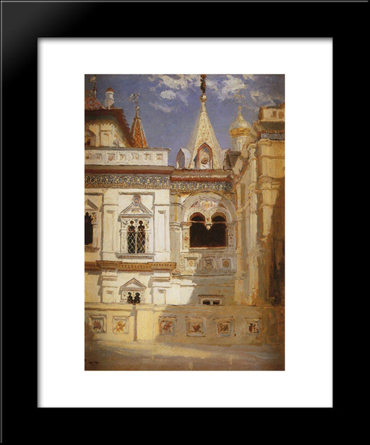 Terem Palace. Exterior. 20x24 Black Modern Wood Framed Art Print Poster by Polenov, Vasily