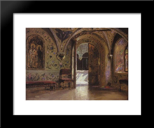 Terem Palace. The Yield Of The Chambers Of The Gold Porch. 20x24 Black Modern Wood Framed Art Print Poster by Polenov, Vasily