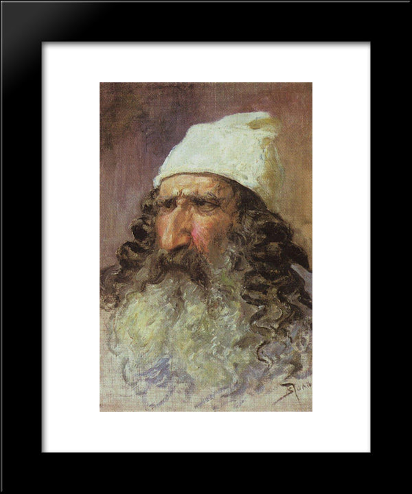 The Head Of The Pharisee 20x24 Black Modern Wood Framed Art Print Poster by Polenov, Vasily