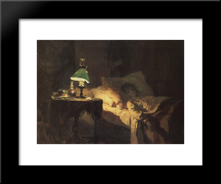 The Ill Woman 20x24 Black Modern Wood Framed Art Print Poster by Polenov, Vasily