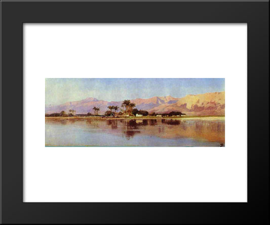 The Nile 20x24 Black Modern Wood Framed Art Print Poster by Polenov, Vasily