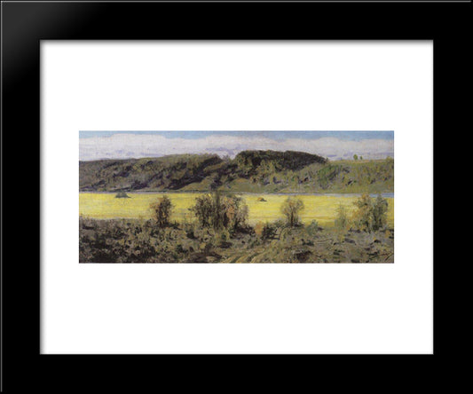 The River Valley 20x24 Black Modern Wood Framed Art Print Poster by Polenov, Vasily